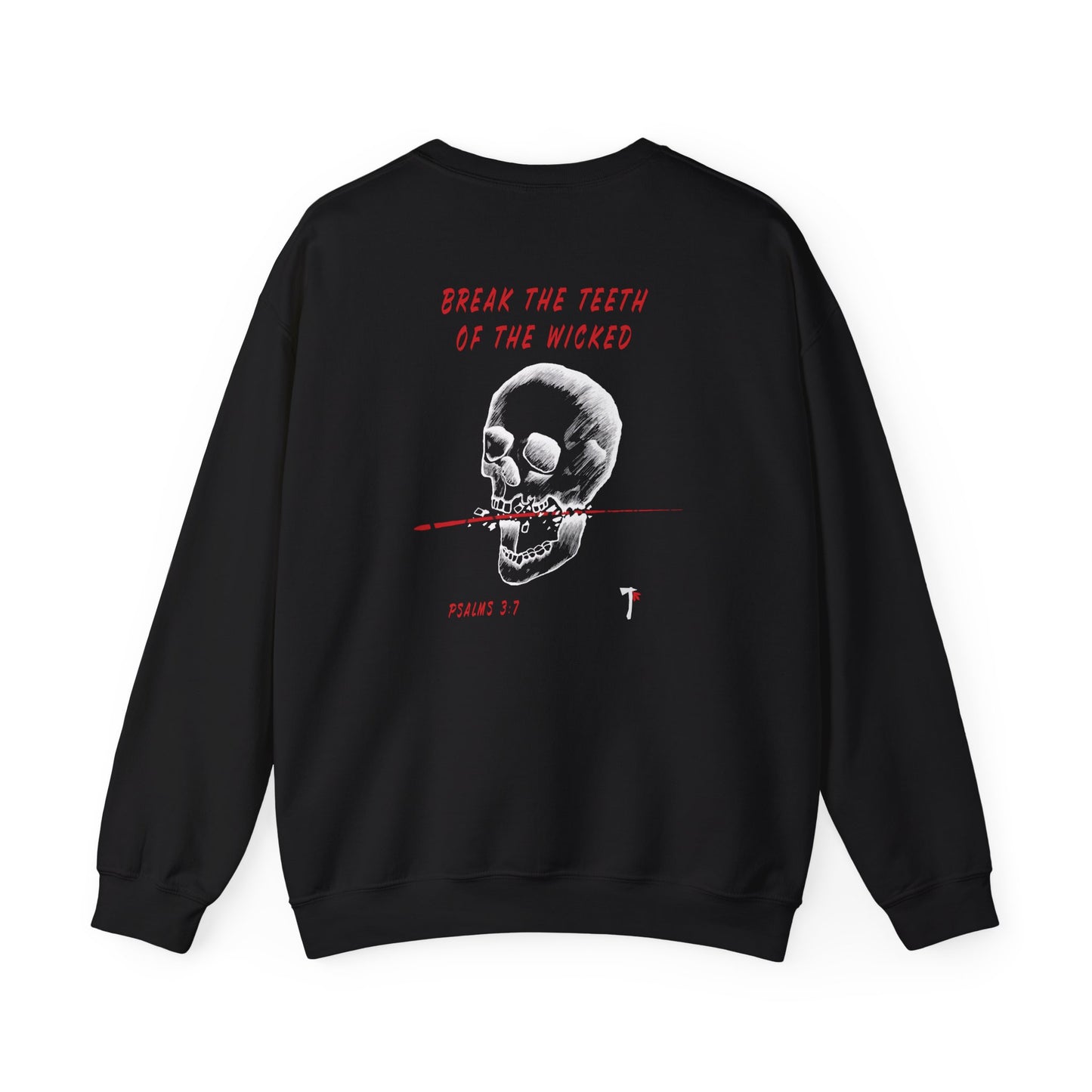 Break the Teeth Crewneck Sweatshirt Black