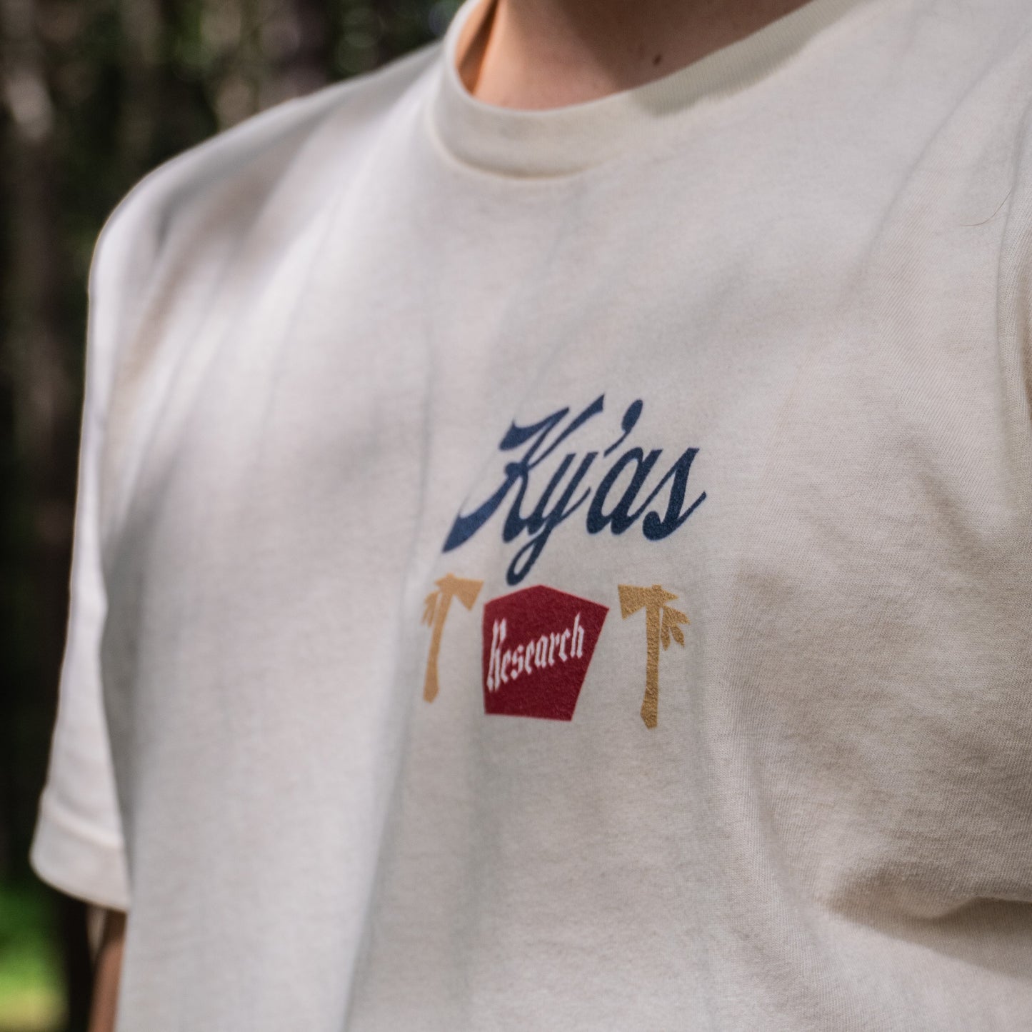 KY'AS Research "Yellow Jacket" Tee Natural