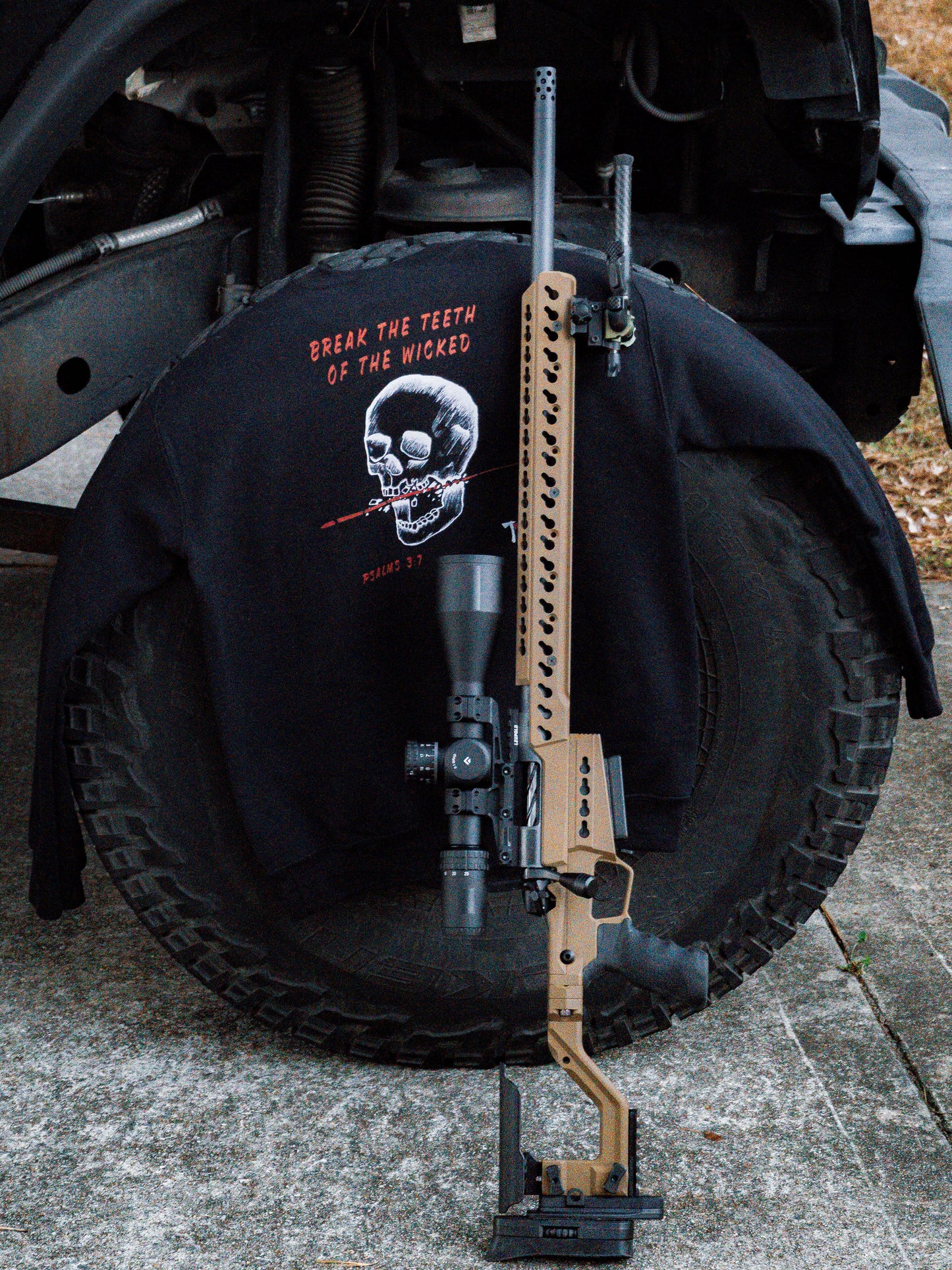 Break the Teeth Crewneck Sweatshirt Black