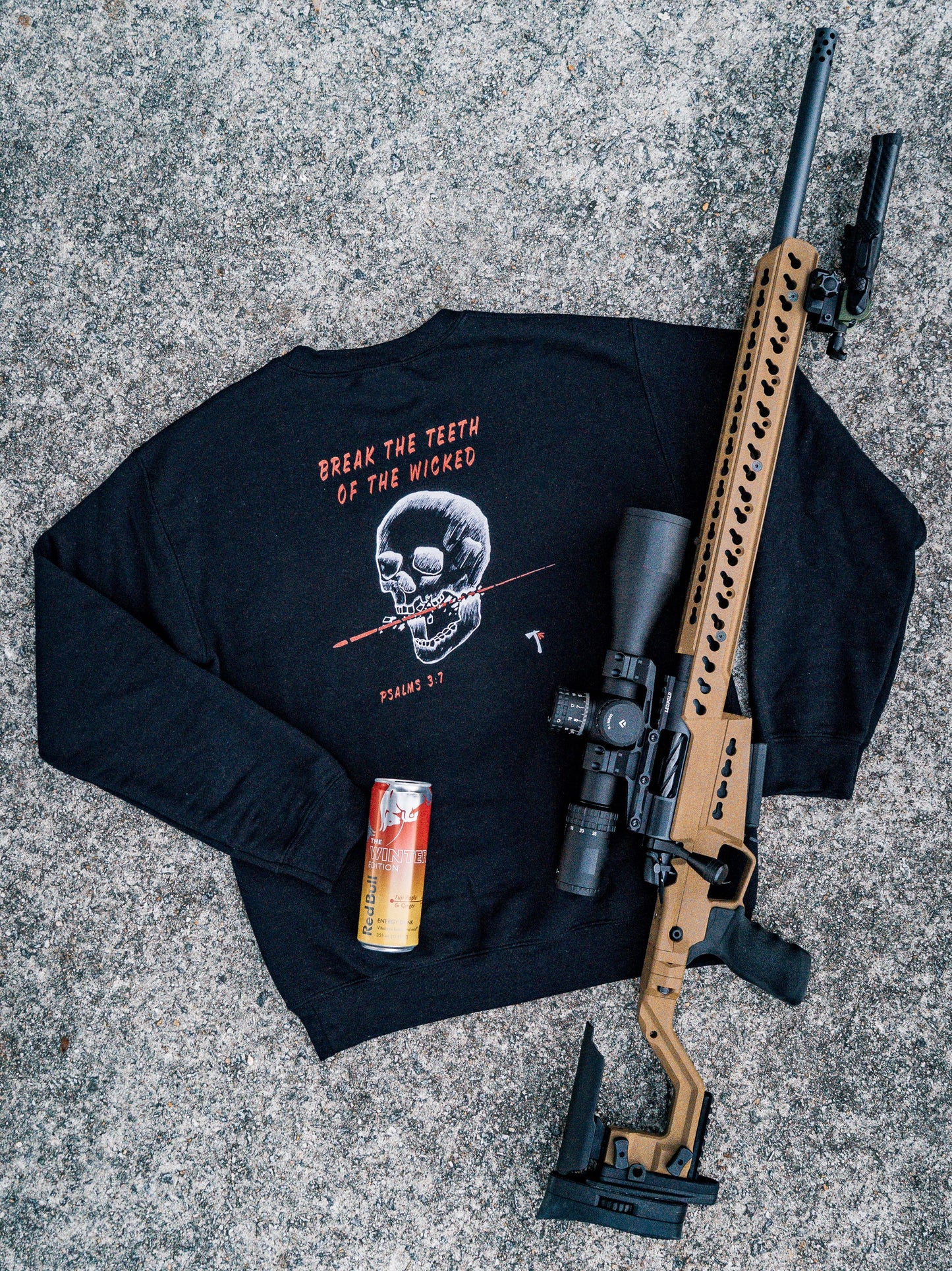 Break the Teeth Crewneck Sweatshirt Black