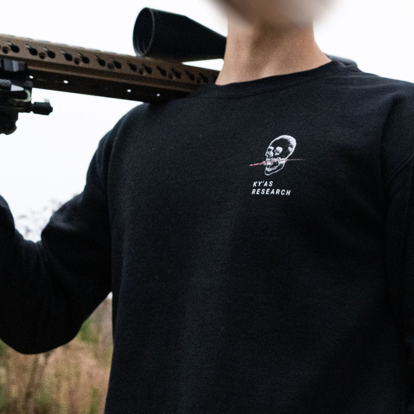 Break the Teeth Crewneck Sweatshirt Black